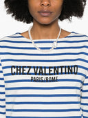 Valentino Chez Valentino 스트라이프 티셔츠