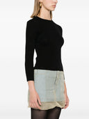 Balenciaga Open Knit Wool Top
