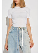 Balenciaga Open Knit Wool Top