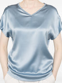 Brunello Cucinelli Silk V Necked Top