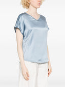 Brunello Cucinelli Silk V Necked Top