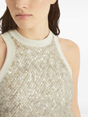 Brunello Cucinelli Embroidered Cotton Top