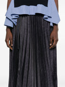 Sacai denim mix skjørt