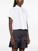 Sacai katoen geplooid shirt