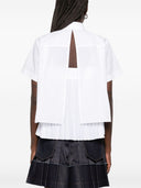 Sacai katoen geplooid shirt