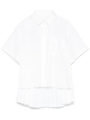 Sacai katoen geplooid shirt