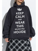 Balenciaga Keep Kalm Cotton Hoodie