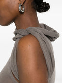 Rick Owens Banded T Wool Long Dress