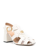 Valentino Garavani V Logo Signature Leather Sandals