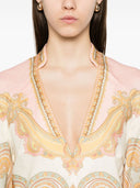 Abito tunico di cotone stampato di Zimmermann Maxine