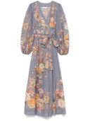 Zimmermann Tallow Printed Cotton Midi Dress
