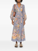 Zimmermann Tallow Printed Cotton Midi Dress