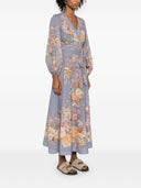 Zimmermann Tallow Printed Cotton Midi Dress