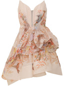 Zimmermann Linen And Silk Blend Mini Dress