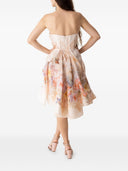 Zimmermann Linen And Silk Blend Mini Dress