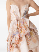 Zimmermann Linen And Silk Blend Mini Dress