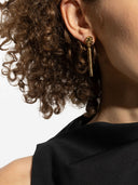 Alexander Mc Queen Skull Bar Earrings