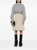 Alexander Mc Queen Logo Cotton Cropped Federt