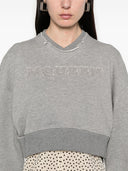 Alexander Mc Queen Logo Cotton Cropped Federt
