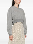 Alexander Mc Queen Logo Cotton Cropped Federt