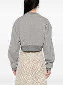 Alexander Mc Queen Logo Cotton Cropped Federt