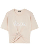 Versace Logo Cotton T Shirt