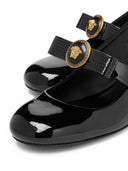 Versace Gianni Lint Poctent Leather Pumps
