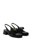 Versace Gianni Lint Poctent Leather Pumps