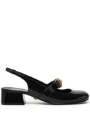Versace Gianni Lint Poctent Leather Pumps