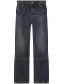 Jeans de algodón de mezclilla versace