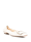 Roger Vivier Belle Vivier Leather Ballet Flats