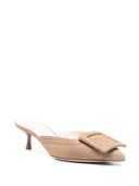 Roger Vivier Viv en las mulas de cuero de la ciudad