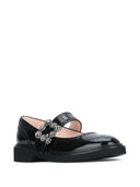 Roger Vivier Viv Rangers Leather Ballet Flats