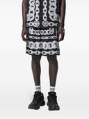 Versace Medusa Chain Silk Shorts