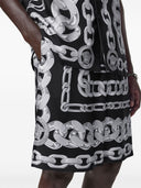 Versace Medusa Chain Silk Shorts