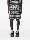 Versace Medusa Chain Silk Shorts