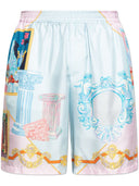 Versace Printed Silk Shorts
