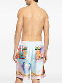 Versace Printed Silk Shorts