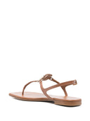 Roger Vivier Viv por las sandalias de tanga de cuero de mar