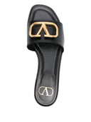 Valentino Garavani V Logo Signature Leather Sandals