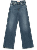 Sette jeans in denim svasati da lotta