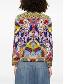 Alice + Olivia Willa Printed Silk Shirt
