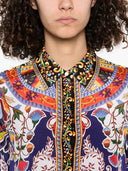 Alice + Olivia Willa Printed Silk Shirt
