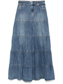 Alice + Olivia Mindy Denim Maxi Skirt