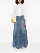 Alice + Olivia Mindy Denim Maxi Skirt