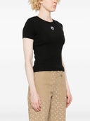 Marine Serre Logo Cotton T Shirt
