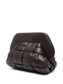 Themoire' Tia Weaved Vegan Leather Clutch