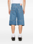 Marine Serre Moon Denim Bermuda Shorts
