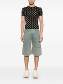 Marine Serre Moon Denim Bermuda Shorts