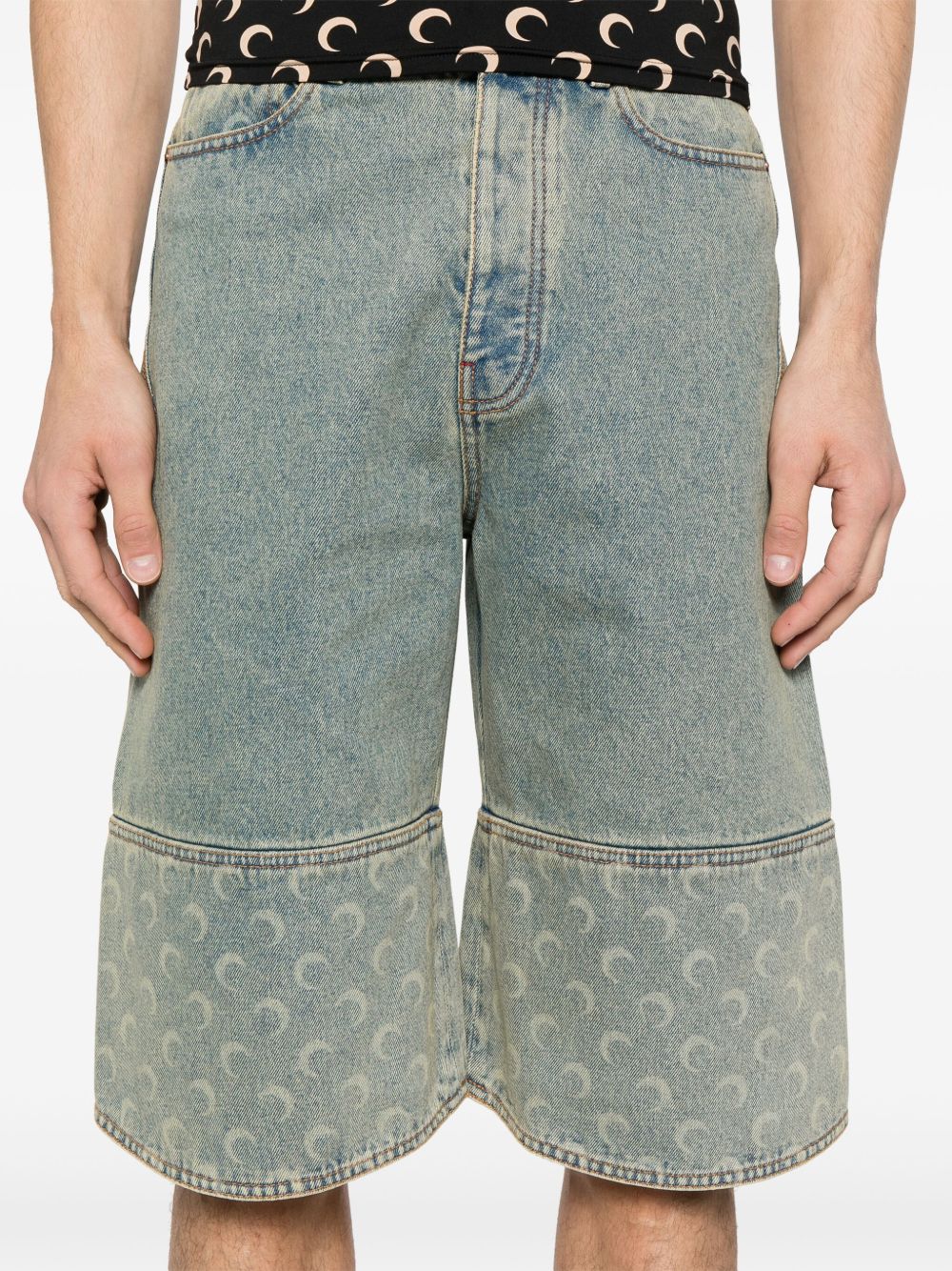 Marine Serre Moon Denim Bermuda Shorts – Balardi